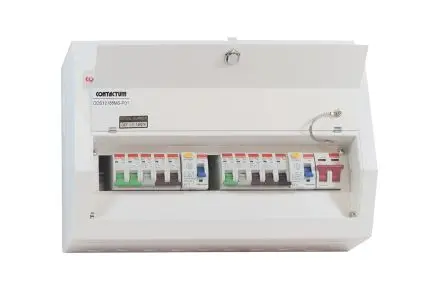 Produktfoto 1 von Contactum 12 Defender Verbrauchereinheit aus Stahl, 100A BS EN 61439-3