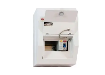 Produktfoto 1 von Contactum 4 Defender Verbrauchereinheit aus Stahl, 80A BS EN 61439-3