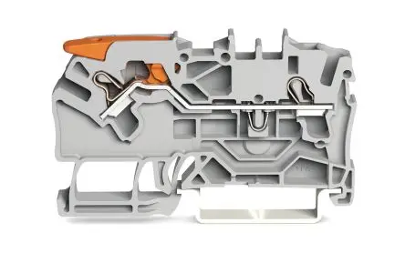 Produktfoto 1 von WAGO Anschlussklemmenblock für Durchkontaktierung 1 Grau, 2.5mm², 800V Zugfederklemme IECEx/ATEX