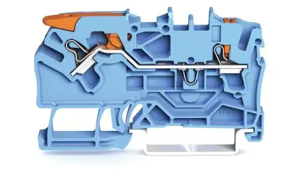 Produktfoto 1 von WAGO TOPJOB S, 2102 Reihenklemme Einfach Blau, 2.5mm², 800 V / 24A, Steckanschluss