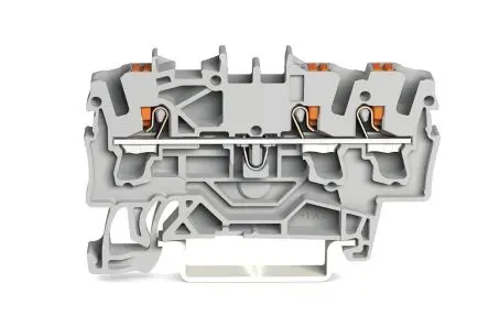 Produktfoto 1 von WAGO Anschlussklemmenblock für Durchkontaktierung 1 Grau, 2.5mm², 800V Zugfederklemme IECEx/ATEX