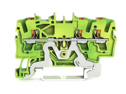 Produktfoto 1 von WAGO Schutzleiterklemme 1 Gelb, Grün, 2.5mm² Zugfederklemme IECEx/ATEX
