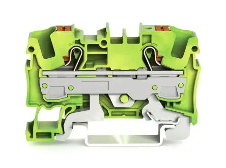 Produktfoto 1 von WAGO Schutzleiterklemme 1 Grün, Gelb, 6mm² Zugfederklemme IECEx/ATEX