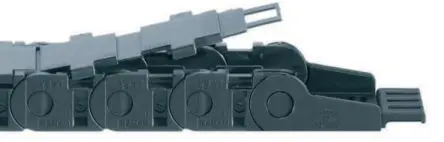 Produktfoto 1 von Igus 15, e-chain Kabel-Schleppkette Schwarz, 38 mm x 17mm Kunststoff, Länge 1m, Seitenwand Flexibel
