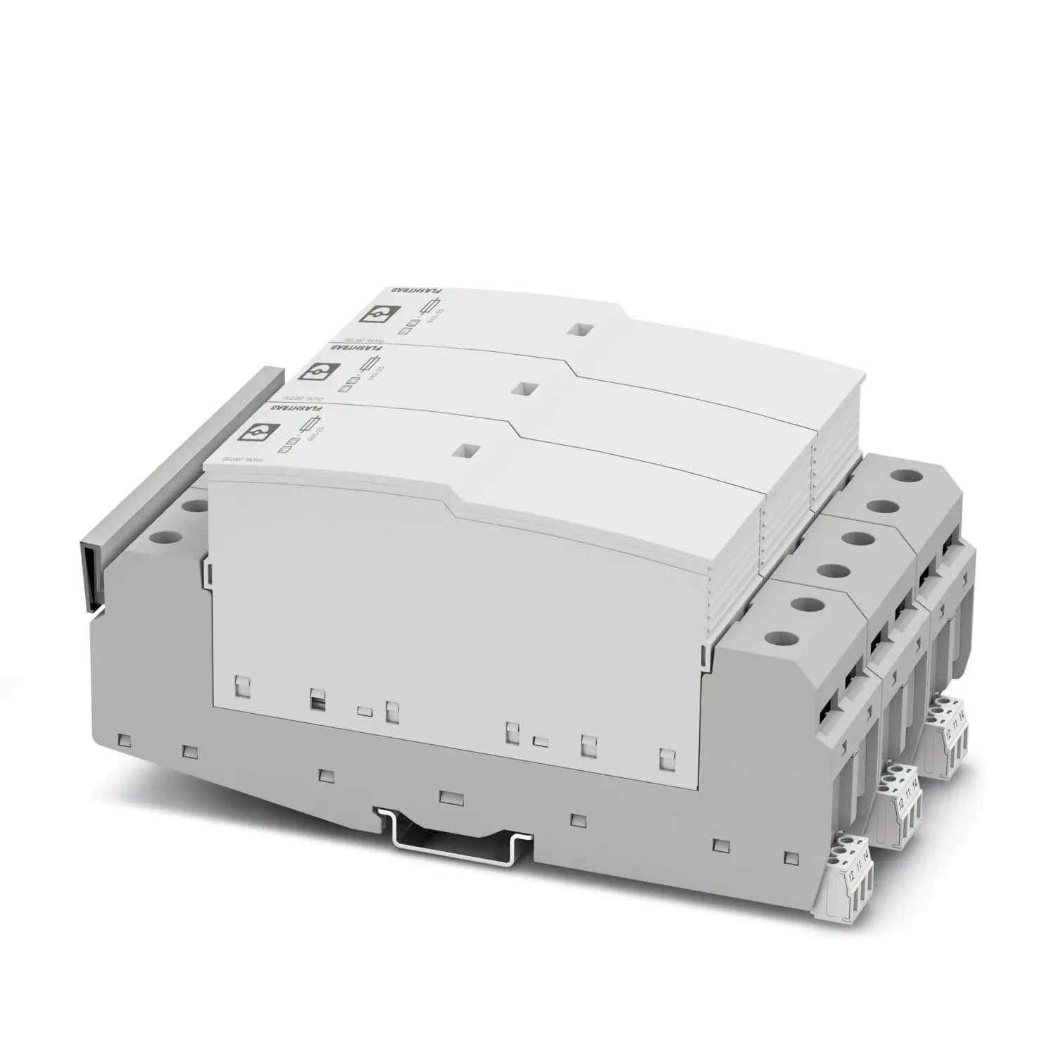 Produktfoto 1 von Phoenix FLT-SEC Überspannungsableiter Schutzgeräte 10 mA 440V ac, DIN-Hutschiene, -40 °C→80 °C