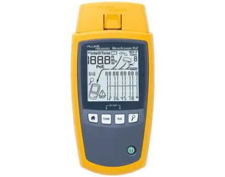Produktfoto 1 von Fluke Networks MS-POE Netzwerktester Tonsignal, Kabelprüfgerät, RJ11, RJ45 RJ11, RJ45