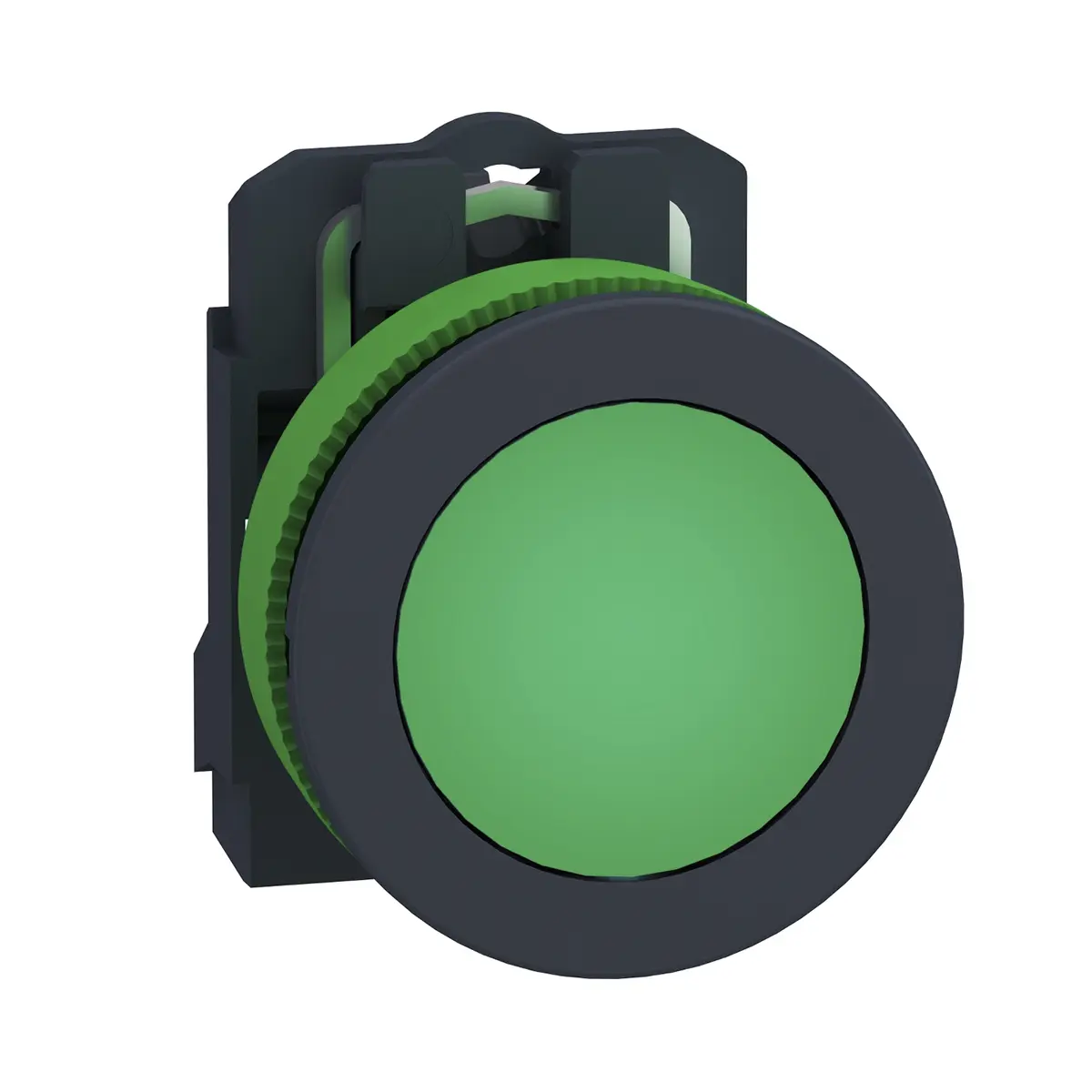 Produktfoto 1 von Schneider Electric Leuchtmelder Harmony, Harmony XB5 195 → 264V ac Grün, Ausschnitt-Ø 30mm Universal-LED Bündige