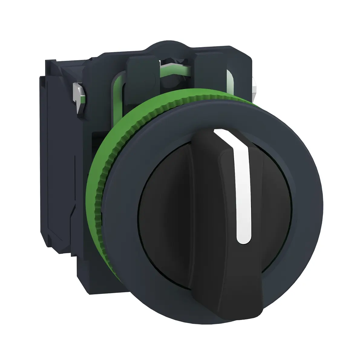 Produktfoto 1 von Schneider Electric XB5 Wahlschalter 3-Stufen 30 mm IP40, DPST Wurfwinkel 45 °