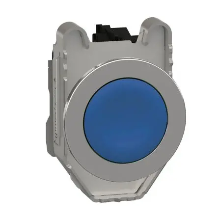 Produktfoto 1 von Schneider Electric Harmony XB4 Druckschalter Blau Federrückstellung Panel Ø 30 mm, SPST / 10A 600 V dc 240 V ac, IP66,