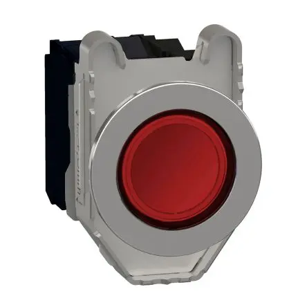 Produktfoto 1 von Schneider Electric Harmony XB4 Druckschalter Rot Beleuchtet Federrückstellung Panel Ø 30 mm, 1-poliger Umschalter / 10A