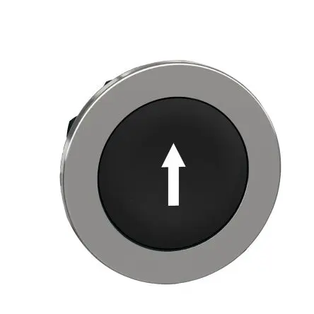 Produktfoto 1 von Schneider Electric Harmony Drucktastenkopf Ø 30mm, Schwarz Tastend Rund Metall, IP66