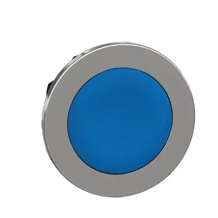 Produktfoto 1 von Schneider Electric Harmony XB4 Drucktastenkopf Ø 30 mm, Blau Tastend Rund Rund Metall, IP66