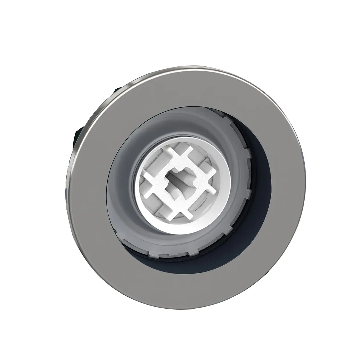 Produktfoto 1 von Schneider Electric Harmony XB4 Drucktastenkopf Ø 30 mm, Weiß Tastend Rund Rund Metall, IP66