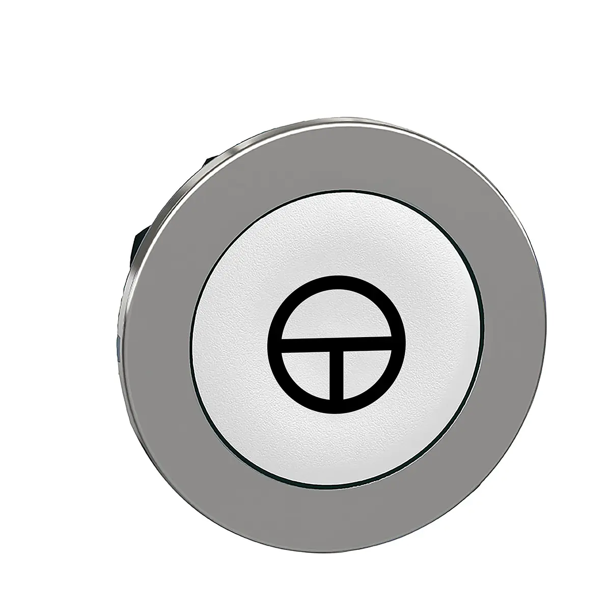 Produktfoto 1 von Schneider Electric Harmony XB4 Drucktastenkopf Ø 30 mm, Weiß Tastend Rund Rund Metall, IP66