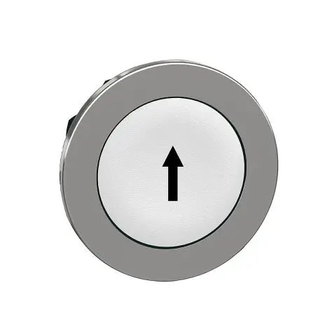 Produktfoto 1 von Schneider Electric Harmony XB4 Drucktastenkopf Ø 30 mm, Weiß Tastend Rund Rund Metall, IP66