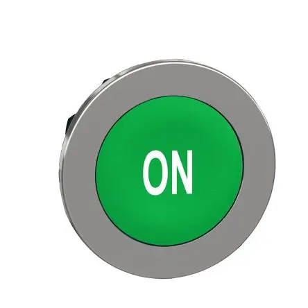 Schneider Electric Harmony Drucktastenkopf Ø 30mm, Grün Tastend Rund Metall, IP66