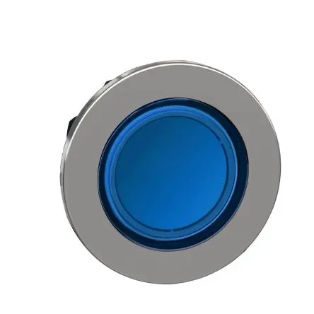 Produktfoto 1 von Schneider Electric Harmony Drucktastenkopf Ø 30mm, Blau Tastend Rund Metall, IP66