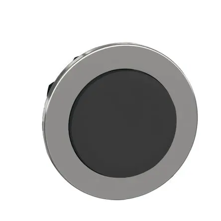 Produktfoto 1 von Schneider Electric Harmony XB4 Drucktastenkopf Ø 30 mm, Schwarz wartungsfrei Rund Rund Metall, IP66