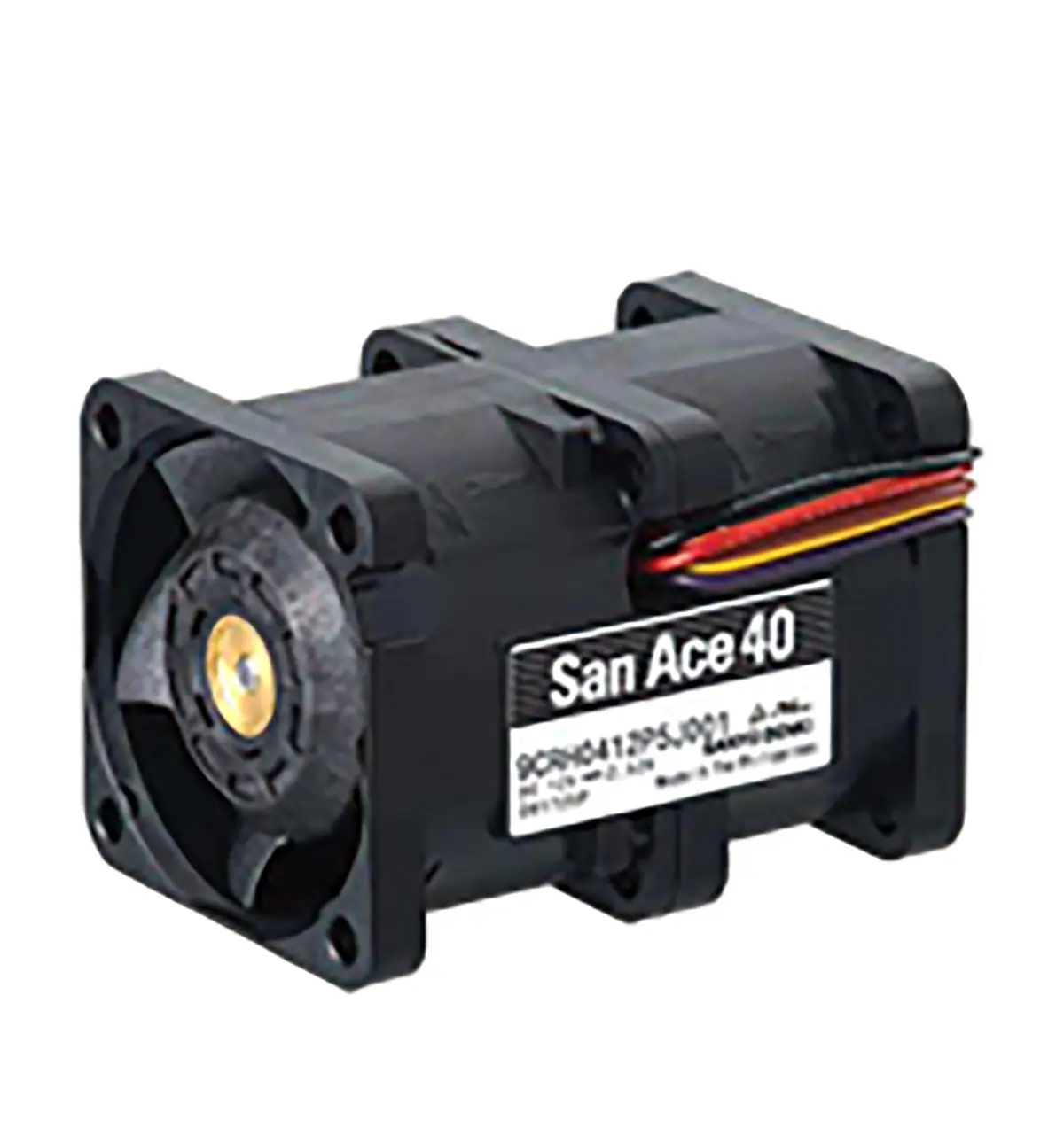 Produktfoto 1 von Sanyo Denki 9CRH DC-Axiallüfter, 12 V dc / 30.24W, 40 x 40 x 56mm, 25500 (Outlet) RPM, 29500 (Inlet) RPM