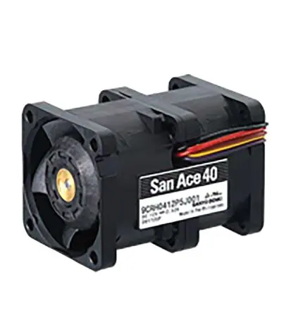 Sanyo Denki 9CRH DC-Axiallüfter, 12 V dc / 30.24W, 40 x 40 x 56mm, 25500 (Outlet) RPM, 29500 (Inlet) RPM