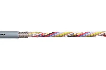 Produktfoto 1 von Igus chainflex CF240.PUR Datenkabel, 4-adrig 0.34mm² 22 AWG Geschirmt Grau, 25 m, Polyurethan