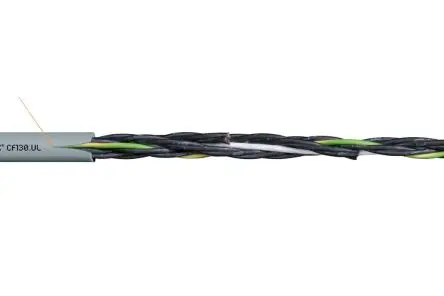 Produktfoto 1 von Igus Chainflex CF130.UL Steuerkabel, 2-adrig 0.5mm² 20 AWG Grau Ungeschirmt, 25 m, Polyvinylchlorid