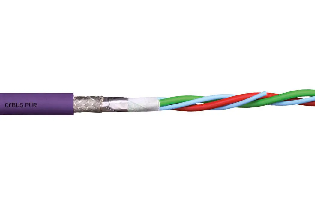 Produktfoto 1 von Igus chainflex CFBUS.PUR Datenkabel, 2-adrig 0.5 mm² 20 AWG Geschirmt Violett, 25 m, Polyurethan