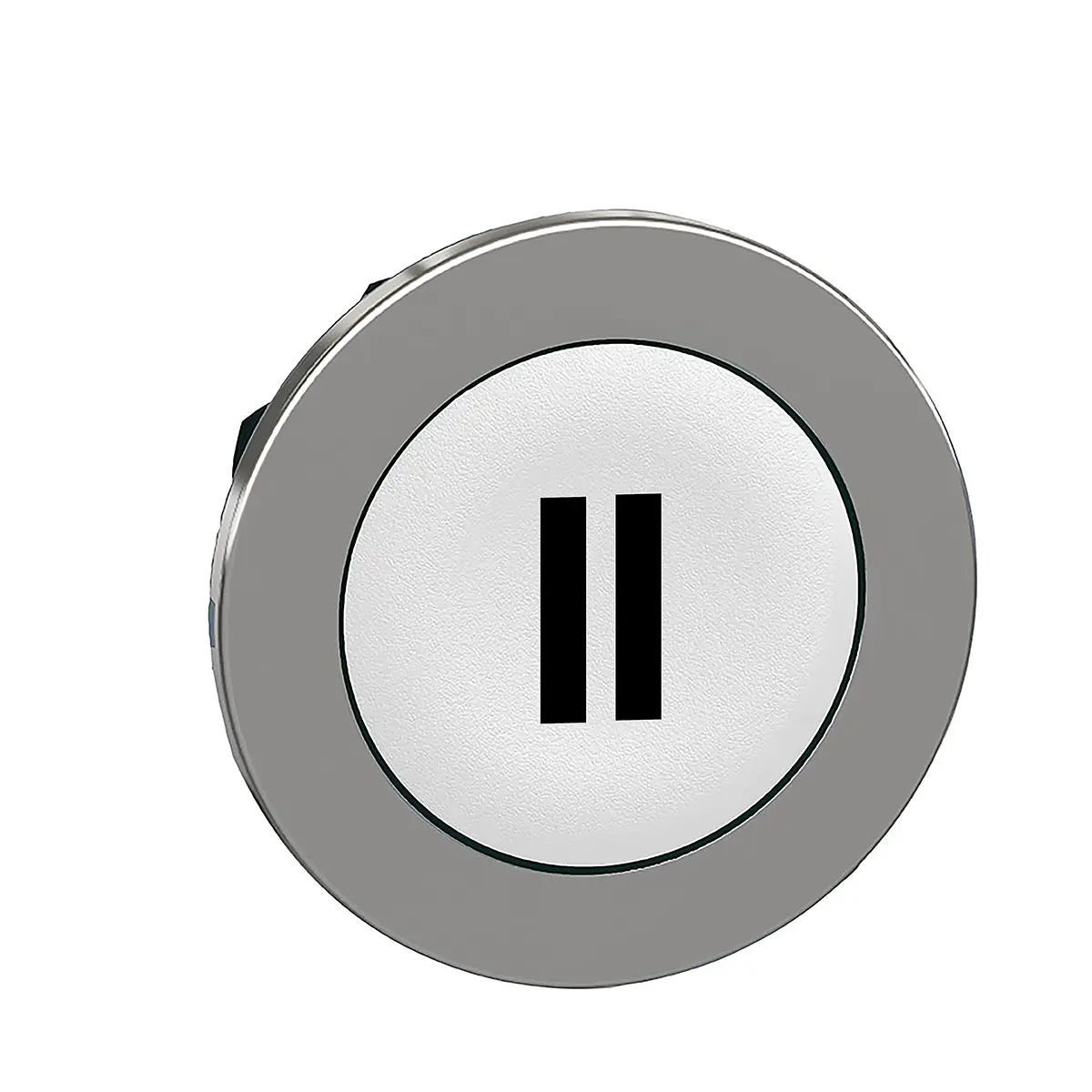 Produktfoto 1 von Schneider Electric Harmony XB4 Drucktastenkopf Ø 30 mm, Weiß Tastend Rund Rund Metall, IP66