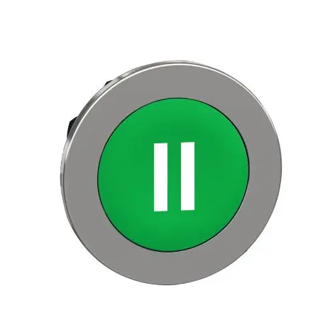 Produktfoto 1 von Schneider Electric Harmony XB4 Drucktastenkopf Ø 30 mm, Grün Tastend Rund Rund Metall, IP66
