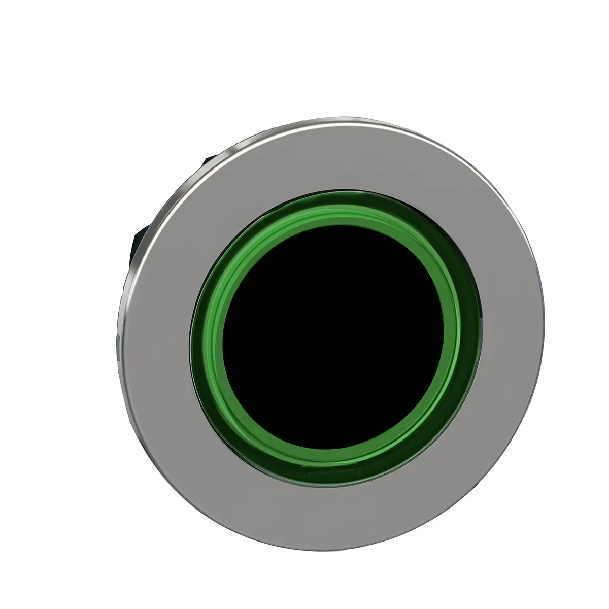Produktfoto 1 von Schneider Electric ZB4 Drucktastenkopf Ø 30 mm, Grün Federrückstellung Glatt Rund Metall, IP66