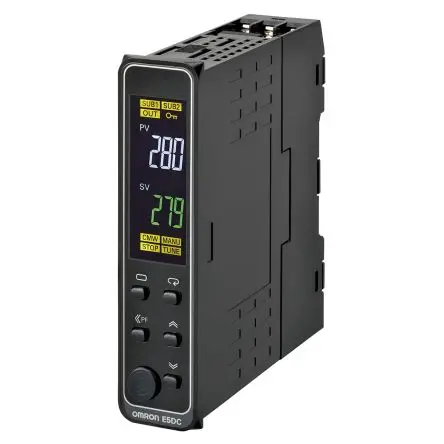 Produktfoto 1 von Omron E5DC PID Temperaturregler DIN-Hutschiene 1, 2 x 2 Relais Ausgang 240V ac PID-Controller