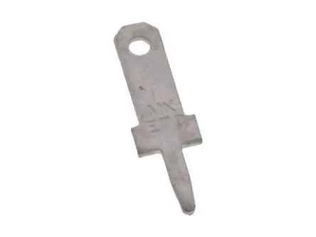 Produktfoto 1 von Molex 19712 Flachsteckhülse, Silber, Unisoliert, 0.51 x 2.79 mm, Stecker