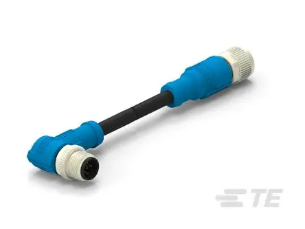 Produktfoto 1 von TE Connectivity T416, 5-polig Sensor-Betätigungselementkabel, Rechtwinklig Stecker/Buchse 5 / Gerade, Länge 500 mm
