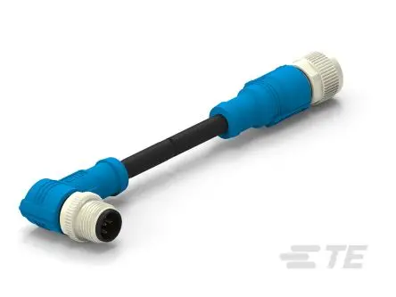 Produktfoto 1 von TE Connectivity T416, 5-polig Sensor-Betätigungselementkabel, Rechtwinklig Stecker/Buchse 5 / Gerade, Länge 1 m