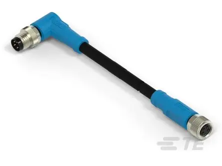 Produktfoto 1 von TE Connectivity T406, 4-polig Sensor-Betätigungselementkabel, Rechtwinklig Stecker/Buchse 4 / Gerade, Länge 5000 mm