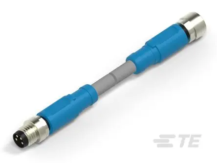 Produktfoto 1 von TE Connectivity T406, 4-polig Sensor-Betätigungselementkabel, Gerade Stecker/Buchse 4 / Gerade, Länge 5000 mm