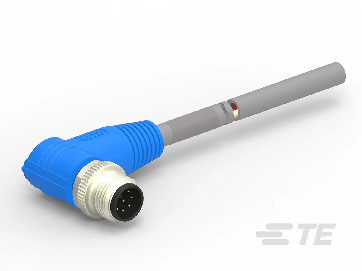 Produktfoto 1 von TE Connectivity T416, 8-polig Sensor-Betätigungselementkabel, Rechtwinklig Stecker / Nicht abgeschlossen, Länge 3 m