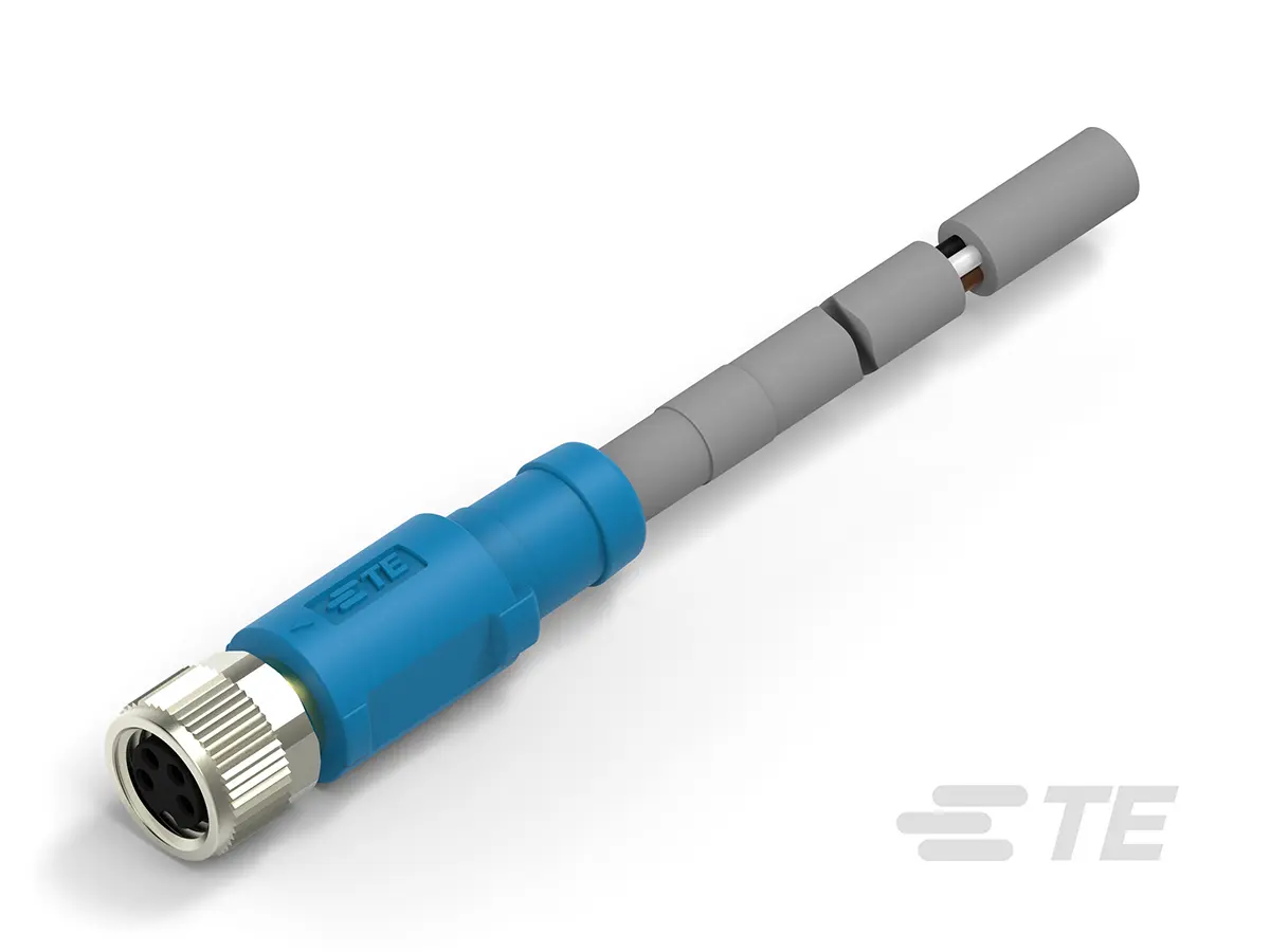 Produktfoto 1 von TE Connectivity T406, 4-polig Sensor-Betätigungselementkabel, M8, Gerade Buchse 4 / Freies Ende Nicht abgeschlossen,