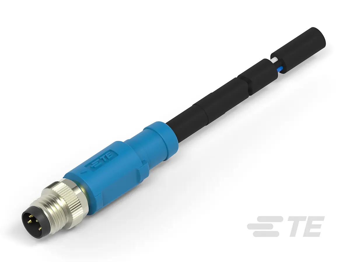 Produktfoto 1 von TE Connectivity T406, 4-polig Sensor-Betätigungselementkabel, M8, Gerade Stecker 4 / Nicht abgeschlossen, Länge 30 mm