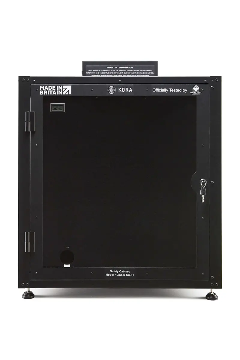 Produktfoto 1 von Kora Schwarz 3D-Drucker Gehäuse Pulverbeschichteter Stahl 662 mm 662 mm 800 mm