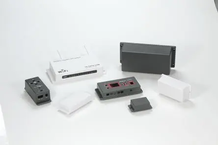 Produktfoto 1 von Takachi Electric Industrial TWF; Gehäuse; ABS; Grau Geflanscht IP40 Breite 100.6 mm Höhe 43.5 mm Länge 80.6 mm