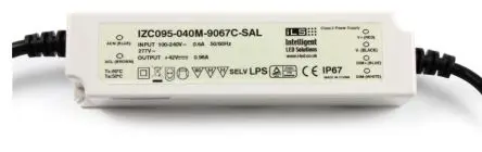 Produktfoto 1 von Intelligent LED Solutions LED-Treiber, 40 W 305V ac, 90 V ac LED-Treiber 950mA, Ausgang 25.2V, 42 V 3 in 1 Dimmfunktion
