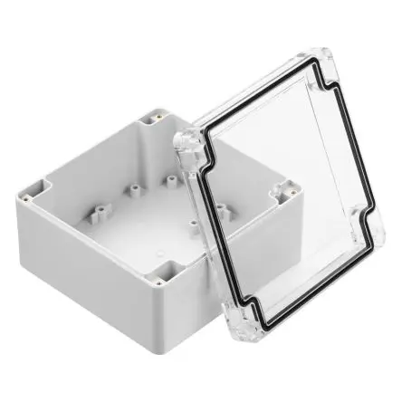 Produktfoto 1 von RS PRO; Gehäuse; Polycarbonat; Grau; IK07 IP67 Breite 119.8 mm Höhe 60.1 mm Länge 119.8 mm
