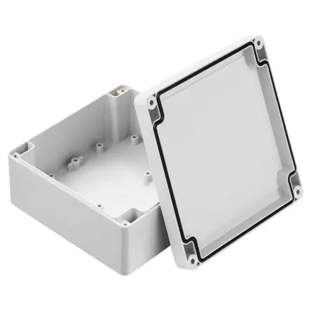 Produktfoto 1 von RS PRO; Gehäuse; Polycarbonat; Grau; IK07 IP67 Breite 134.8 mm Höhe 60.1 mm Länge 134.8 mm