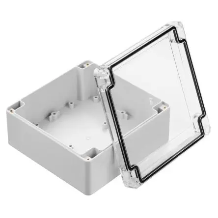 Produktfoto 1 von RS PRO; Gehäuse; Polycarbonat, ABS; Grau; IK07 IP67 Breite 134.8 mm Höhe 60.1 mm Länge 134.8 mm