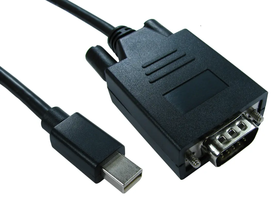 Produktfoto 1 von RS PRO, Stecker DisplayPort-Kabel A Mini-DisplayPort B VGA - Stecker, 1 m Polyvinylchlorid