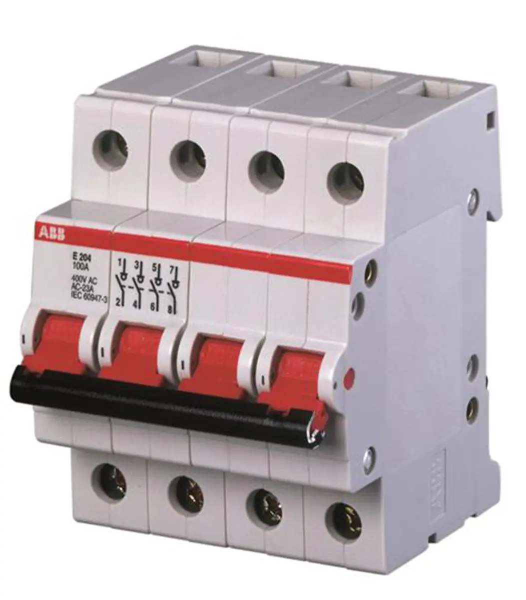 Produktfoto 1 von ABB 400V ac System Pro M Compact E204 Geräteschutzschalter DIN-Hutschiene Sicherungslasttrennschalter für Befehlslasten