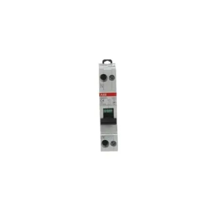 Produktfoto 1 von ABB SN201 Miniaturüberlastschalter Typ C, Pol 1-polig 4A 230V ac, Abschaltvermögen 4.5 kA SN201