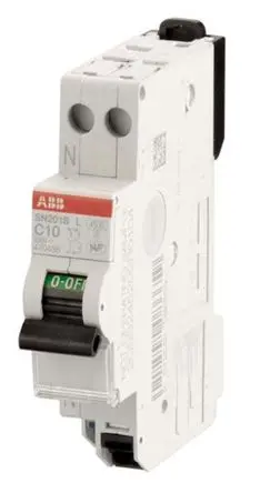Produktfoto 1 von ABB SN201 Miniaturüberlastschalter Typ C, Pol 1-polig 6A 230V ac, Abschaltvermögen 6 kA