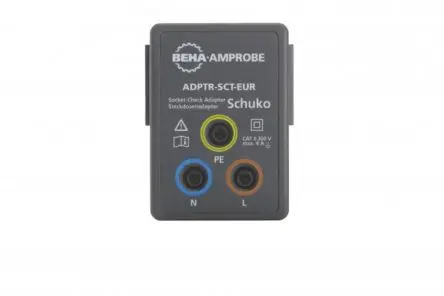 Produktfoto 1 von Beha-Amprobe Adapter für Sockelprüfung für Installationstester, Isolationstester, tragbare Gerätetester (PAT),
